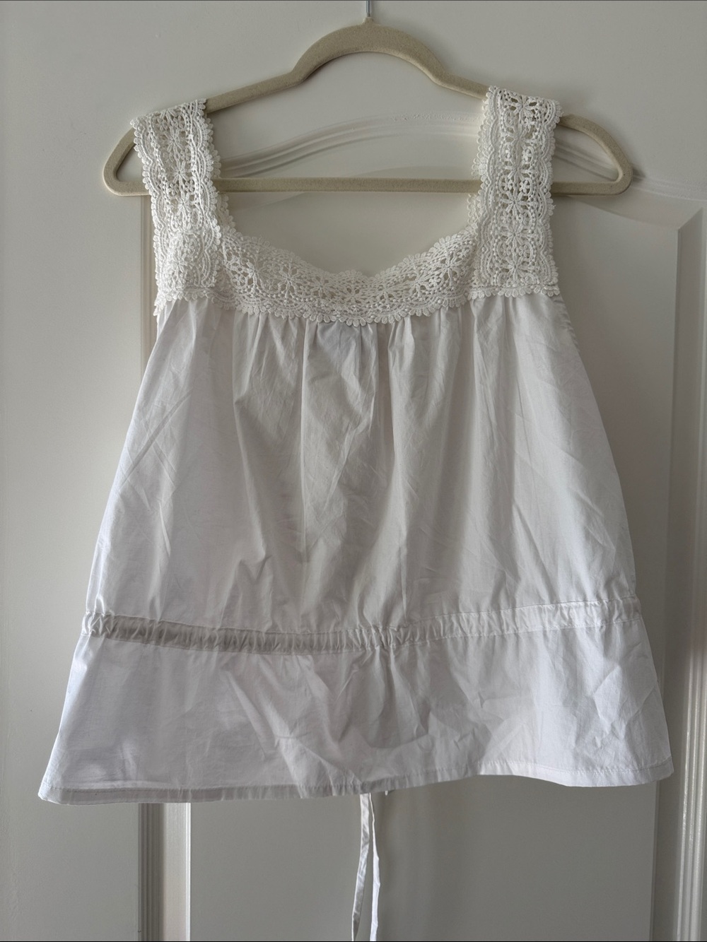Laneway The Label White Crochet Trim Blouse - Picture 7 of 10